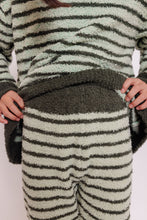 GREEN STRIPED PAJAMA SET