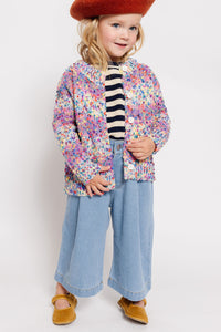 RAINBOW FLECK CARDIGAN SWEATER