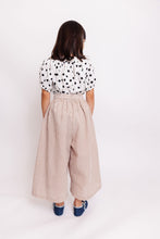 WIDE LEG GINGHAM PANTS