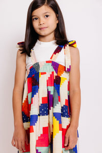 PATCHWORK PRINT SKIRT