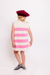 STRIPED KNIT DRESS