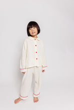 RED BUTTON PAJAMA SET