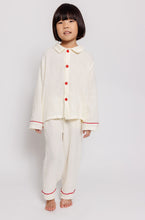 RED BUTTON PAJAMA SET