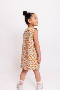 FLORAL PRINT COLLAR DRESS