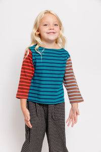STRIPED COLOR BLOCK TOP