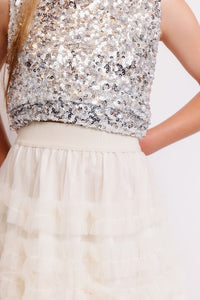 TULLE RUFFLE SKIRT