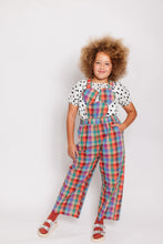 ADULT RAINBOW CHECK MOUSE OVERALLS