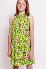 CHARTREUSE PRINT DRESS