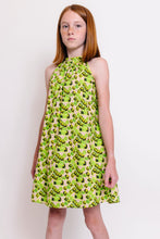 CHARTREUSE PRINT DRESS