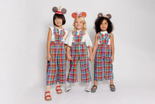 RAINBOW CHECK MOUSE OVERALLS