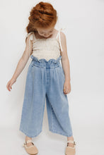 EYELET SMOCKED TOP