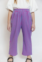 HOT PINK AND BLUE GINGHAM PANTS