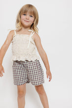 EYELET SMOCKED TOP