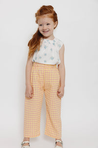 PINK AND YELLOW GINGHAM PANTS