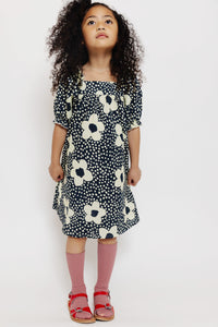 FLORAL AND DOT DRESS