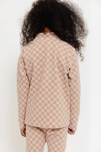 MAUVE CHECKERBOARD PAJAMA/EVERYDAY SET