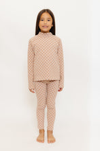 MAUVE CHECKERBOARD PAJAMA/EVERYDAY SET