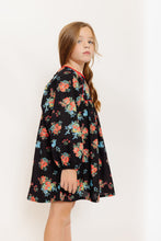 BLACK FLORAL PRINT DRESS