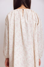 FLORAL PRINT DRESS WITH EYELET SKIRT/COLLAR