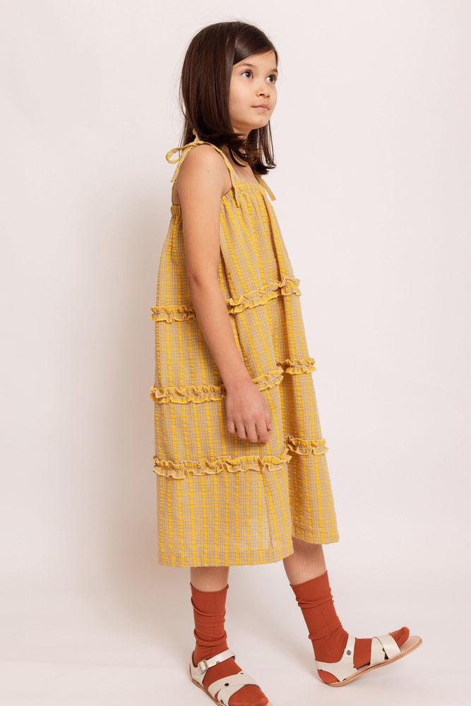 YELLOW PLAID DRESS