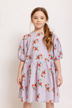 PURPLE FLORAL PRINT DRESS