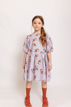 PURPLE FLORAL PRINT DRESS