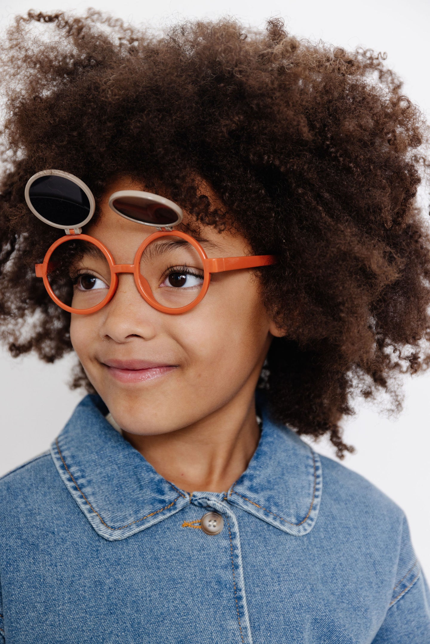RUST AND TAUPE FLIP UP SUNGLASSES