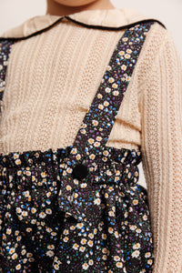 FLORAL SUSPENDER SHORTS