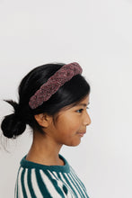 RED SPARKLE BRAIDED HEADBAND