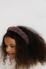 RED SPARKLE BRAIDED HEADBAND