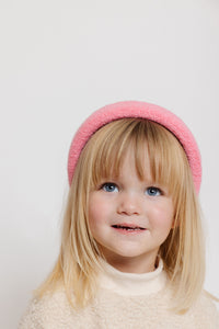 PINK BOUCLE HEADBAND