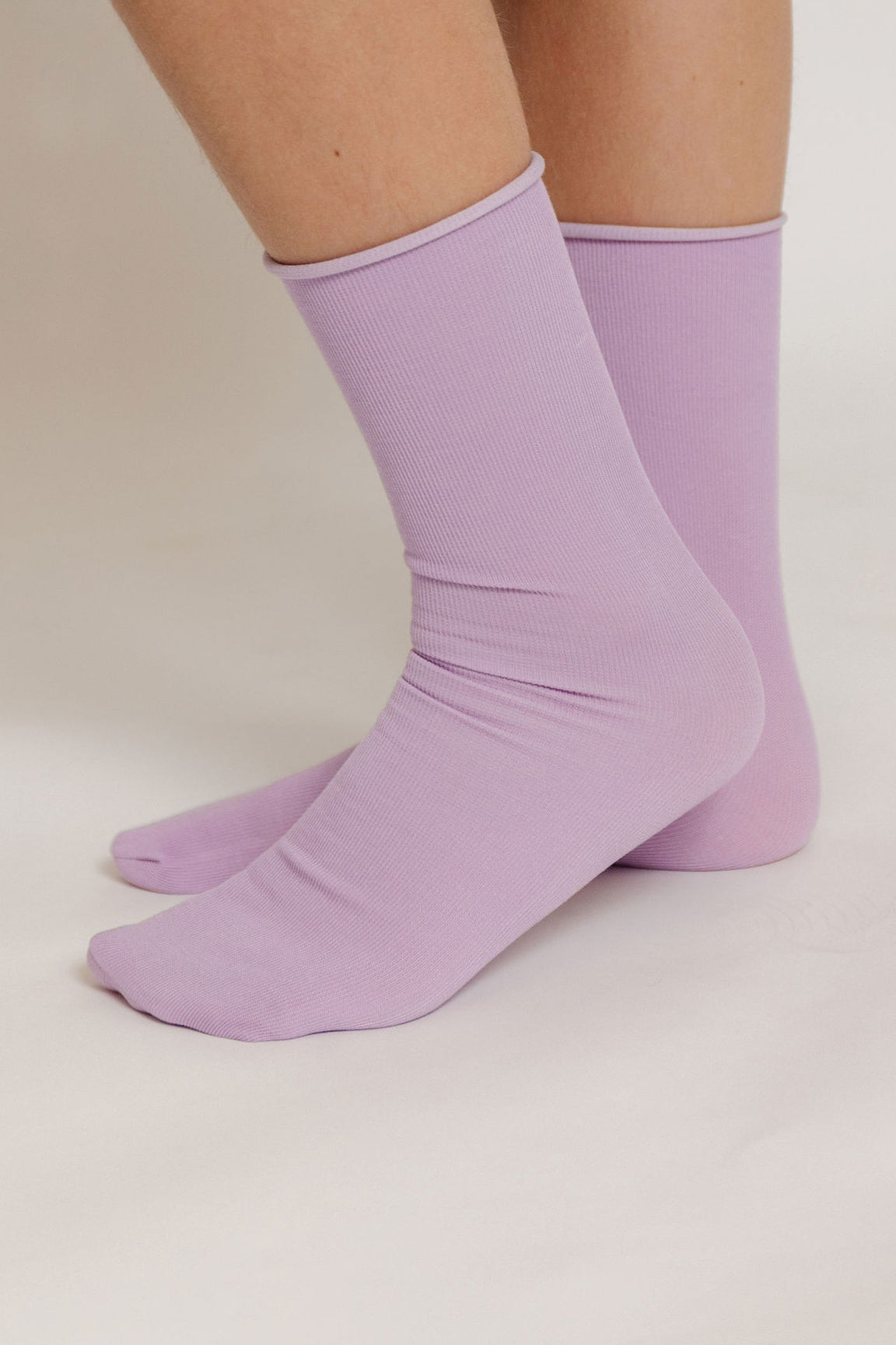 light purple dress socks Solid Color Crew Cotton Dress Socks