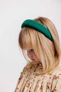 GREEN BOUCLE HEADBAND