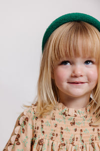 GREEN BOUCLE HEADBAND