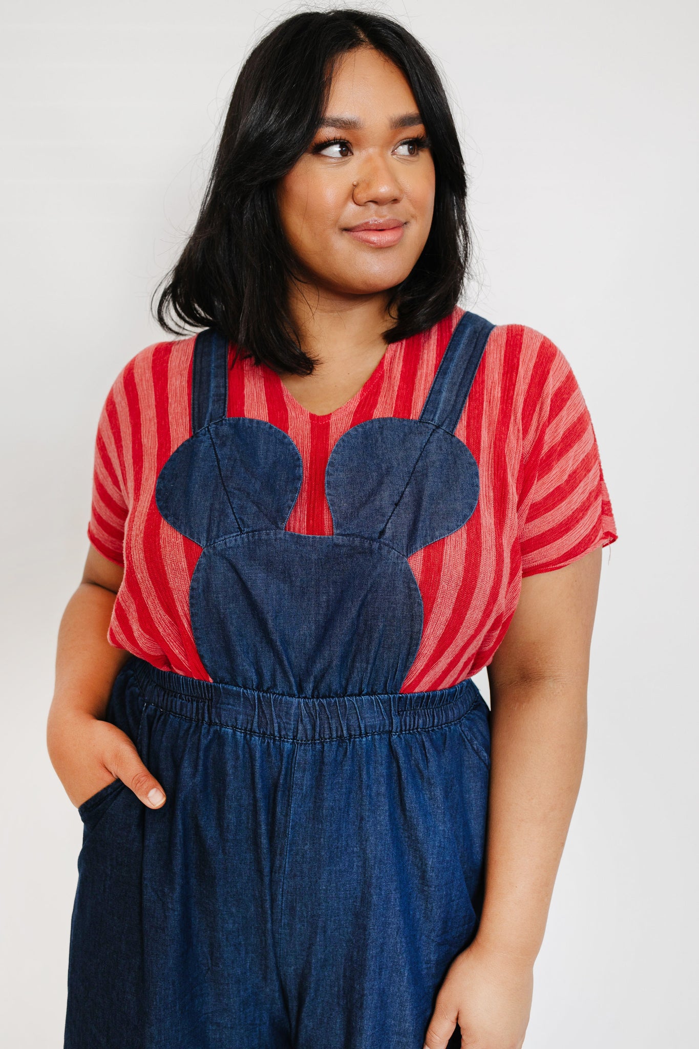 ADULT DARK DENIM MOUSE OVERALLS PEPPER KIDS ADULT DARK DENIM MOUSE OVERALLS PEPPER KIDS