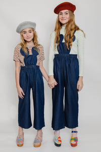 DARK DENIM MOUSE OVERALLS